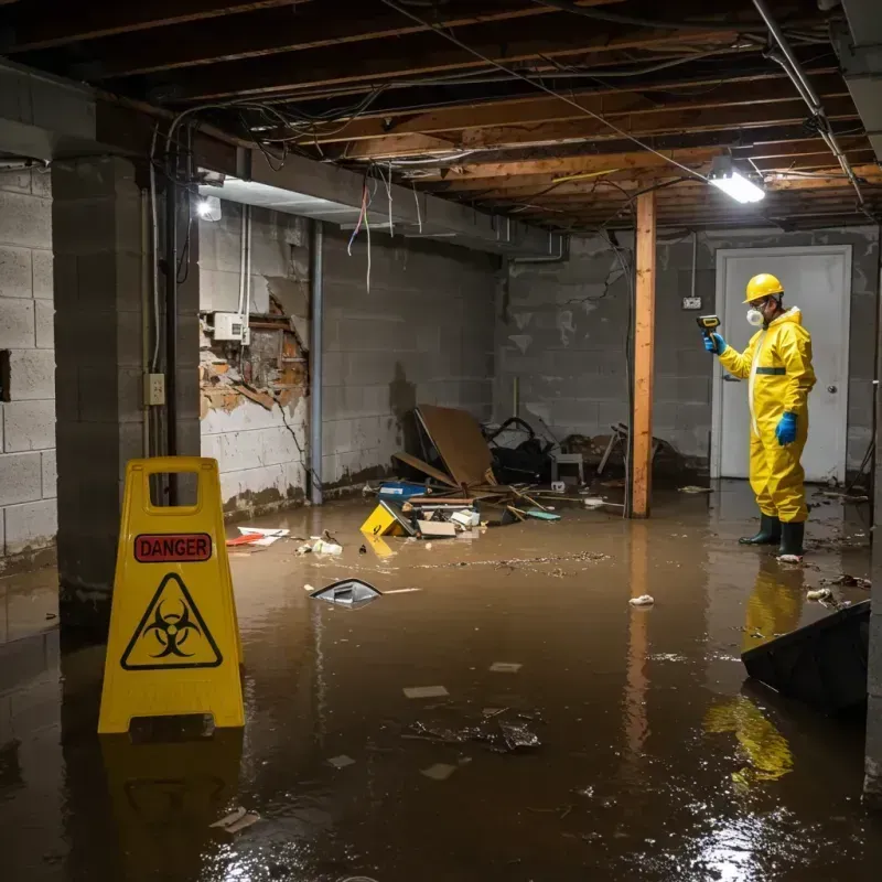 Flooded Basement Electrical Hazard in New Durham, NH Property